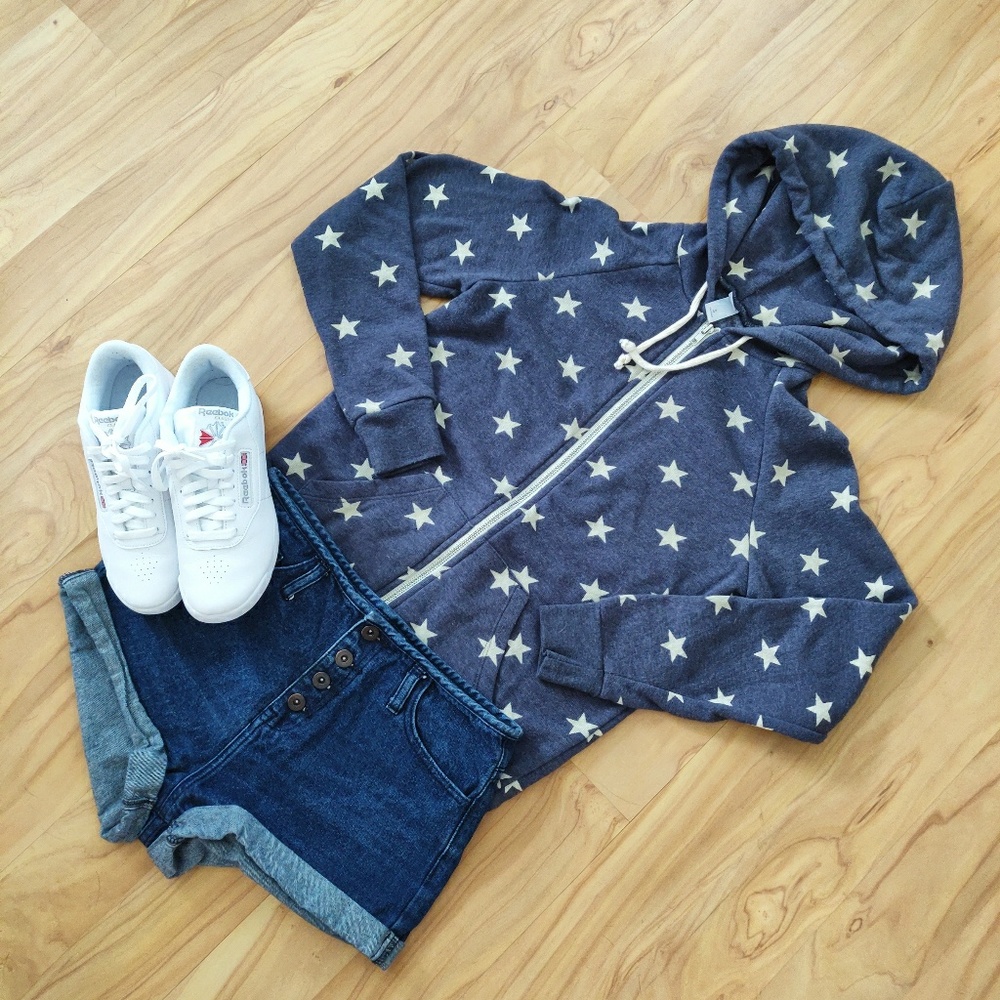 Alternative | Adrian Star Print Zip Hoodie